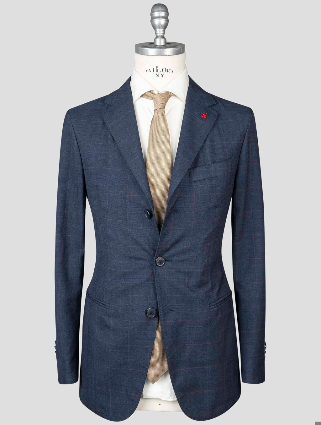 Isaia Blue Virgin Wool Suit