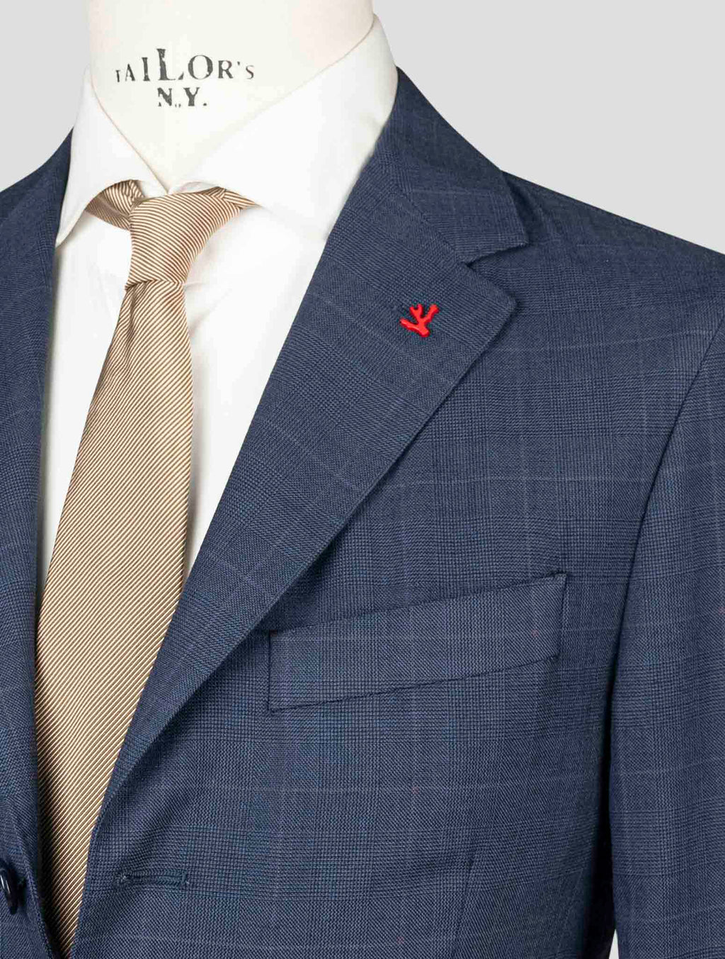 Isaia Blue Virgin Wool Suit