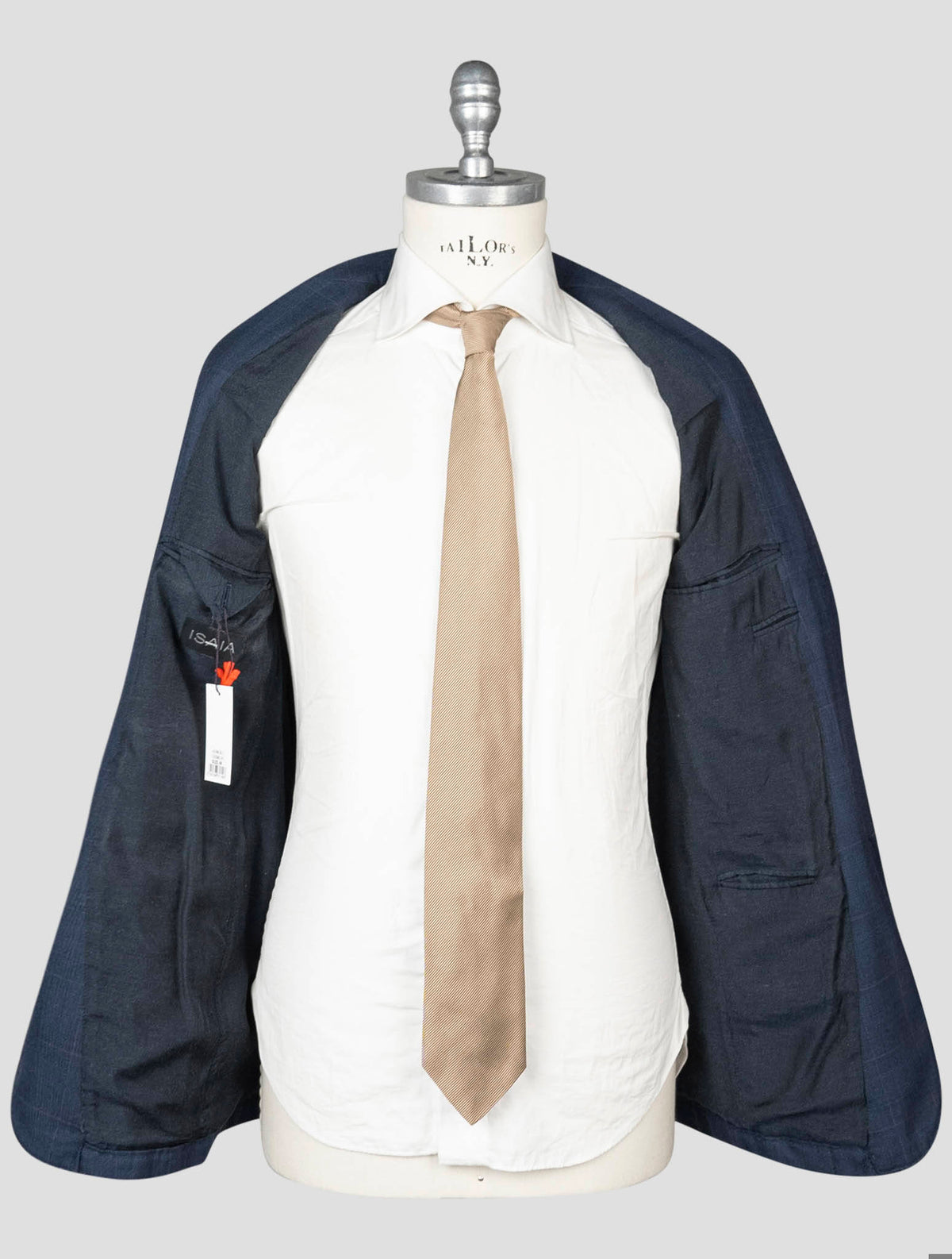 Isaia Blue Virgin Wool Suit