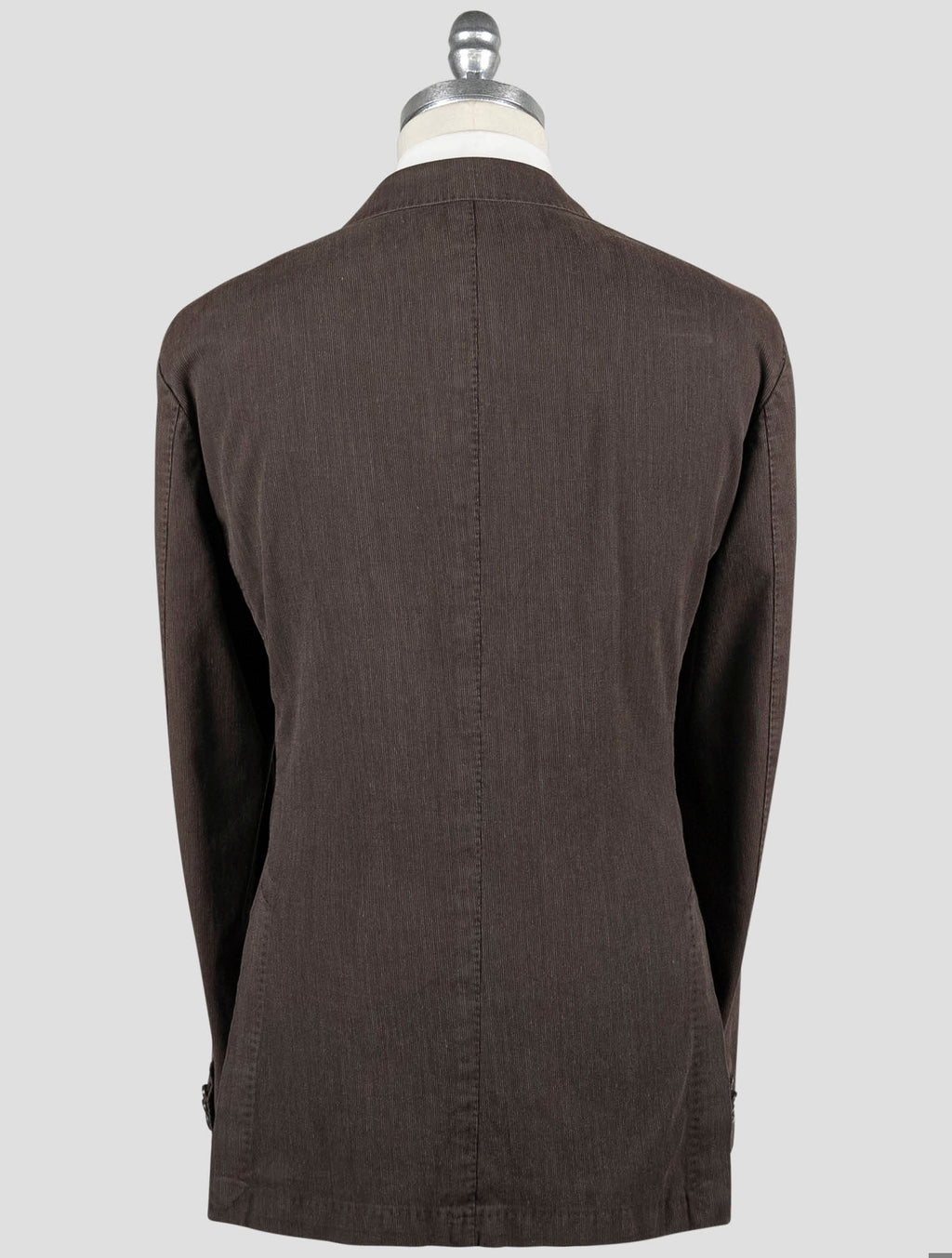Isaia Brown Cotton Wool Suit