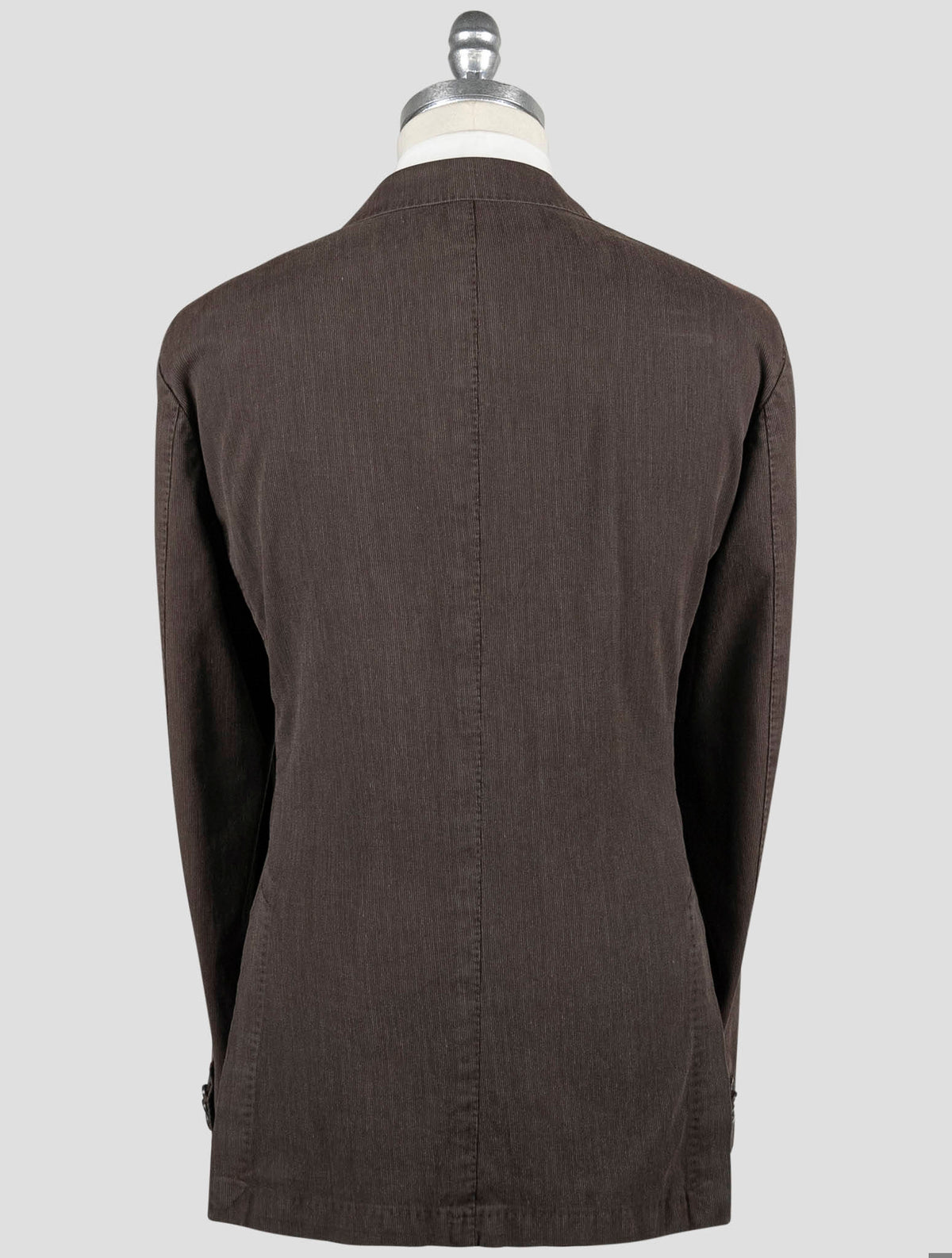 Isaia Brown Cotton Wool Suit