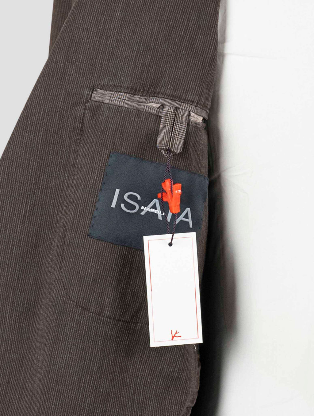 Isaia Brown Cotton Wool Suit