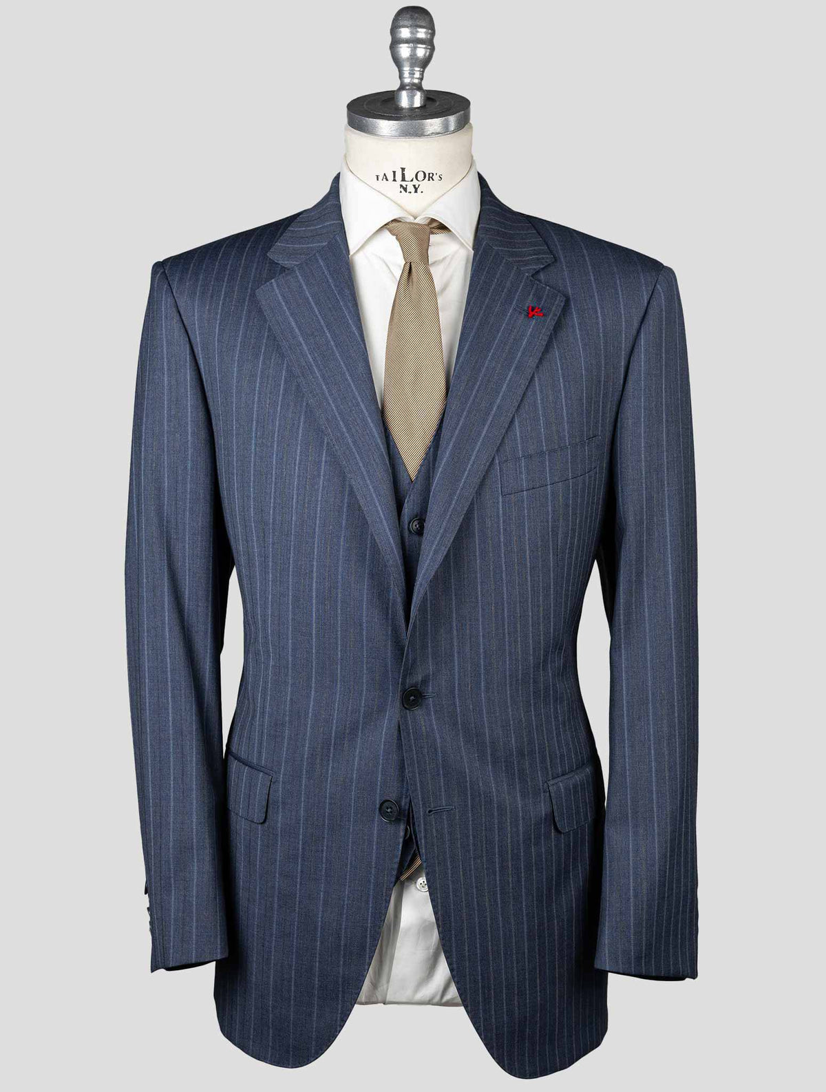 Isaia Isaia Blue Virgin Wool Suit Blue 000