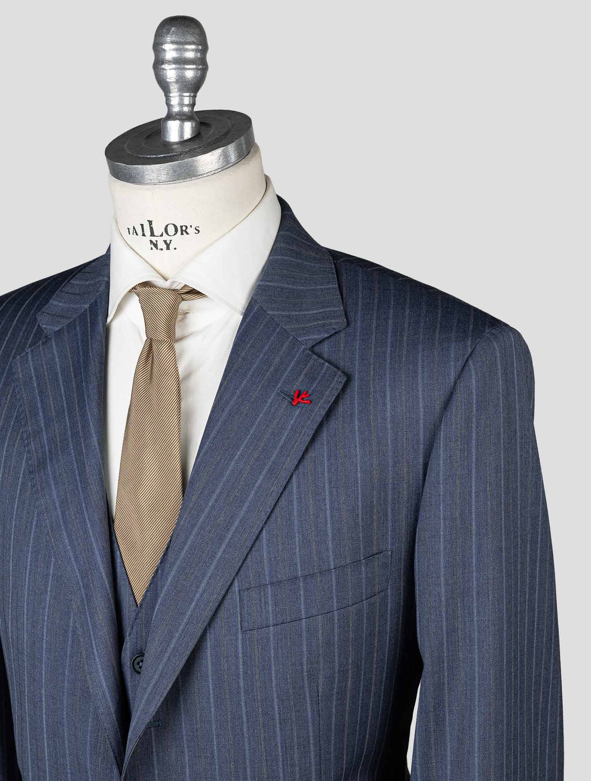 Isaia Blue Virgin Wool Suit