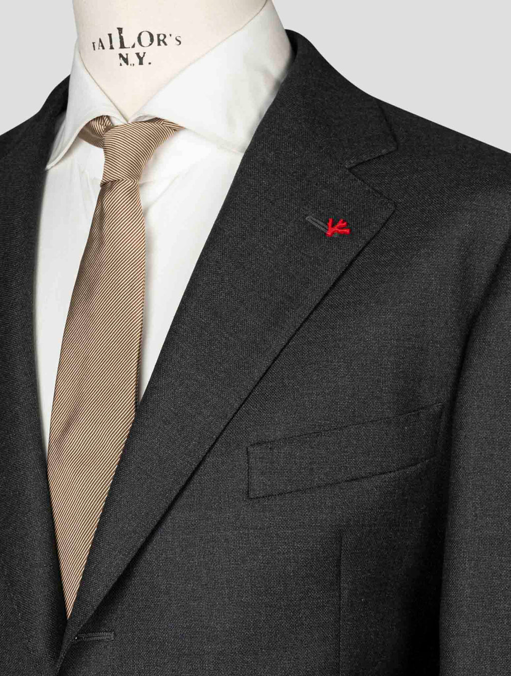 Isaia Gray Virgin Wool Suit