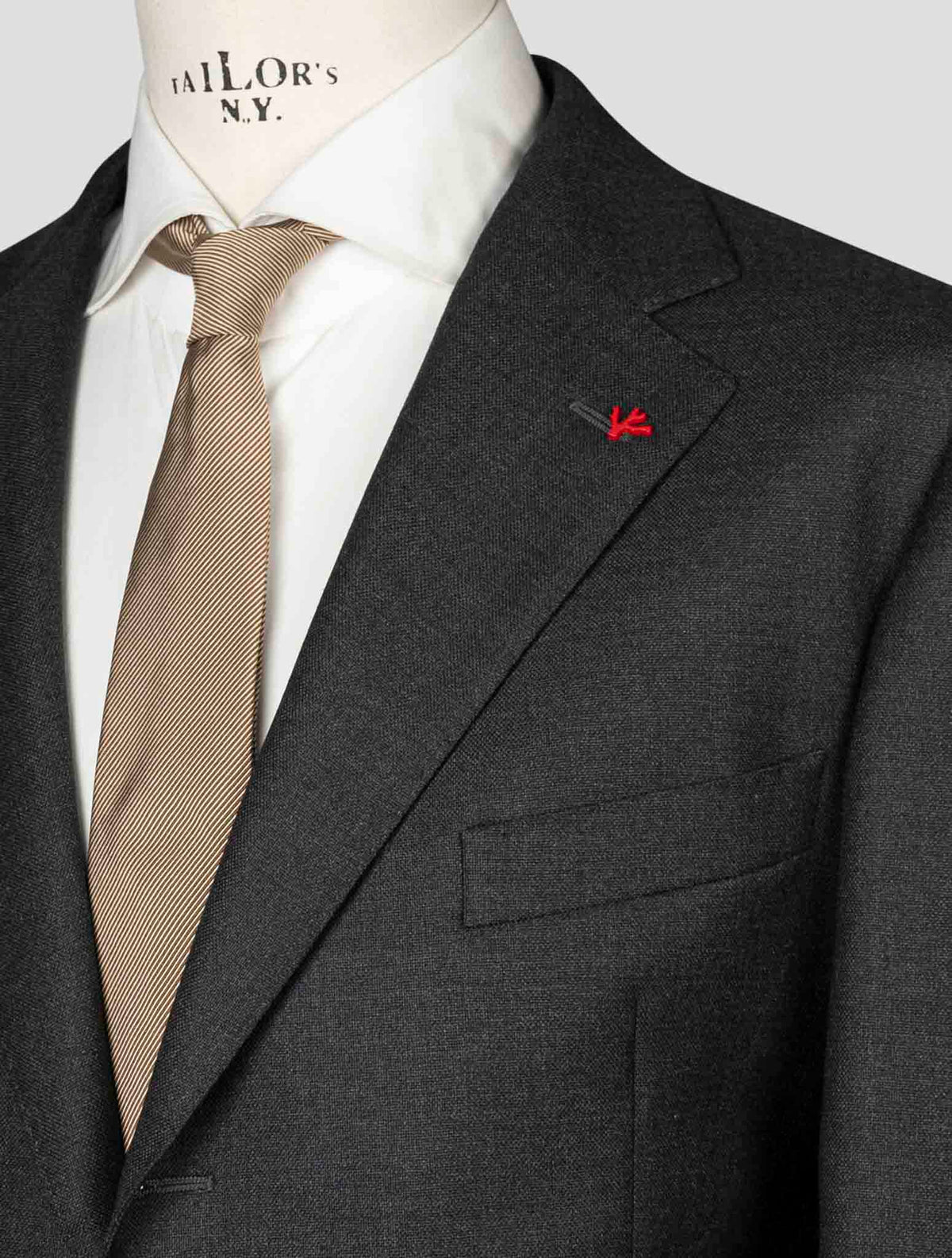 Isaia Gray Virgin Wool Suit