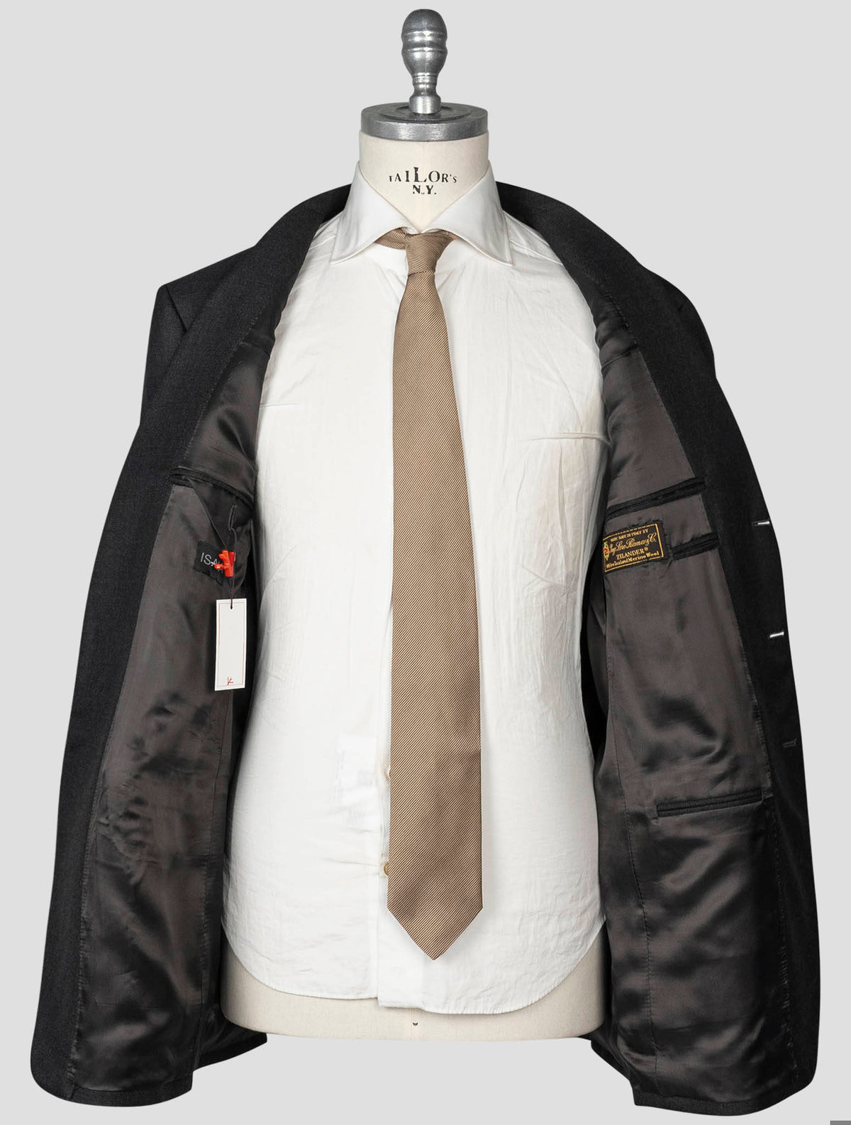Isaia Gray Virgin Wool Suit