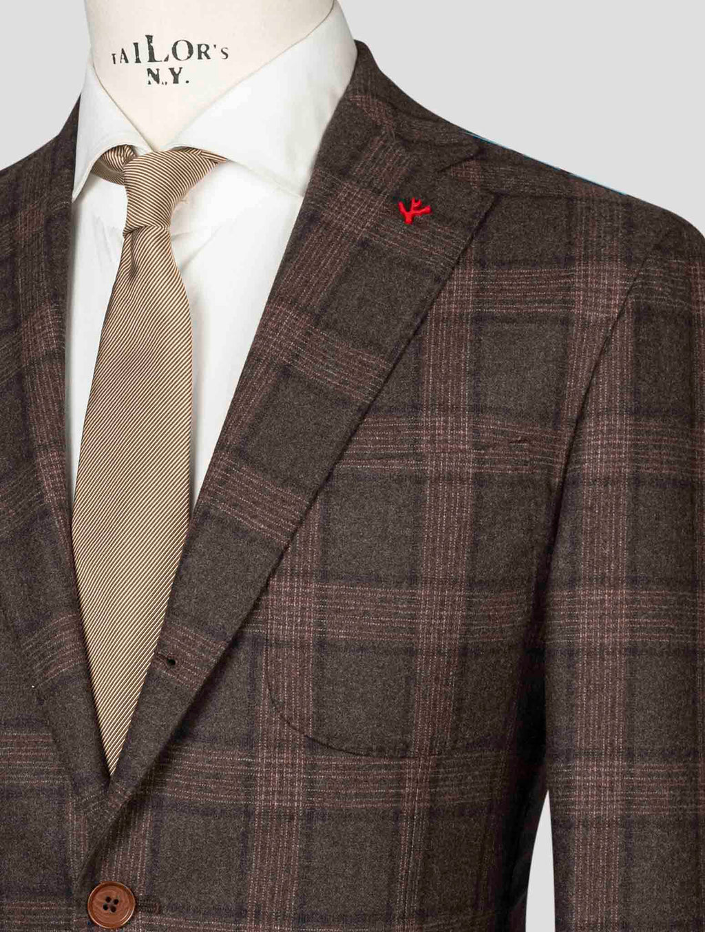 Isaia Multicolor Wool Cashmere Suit