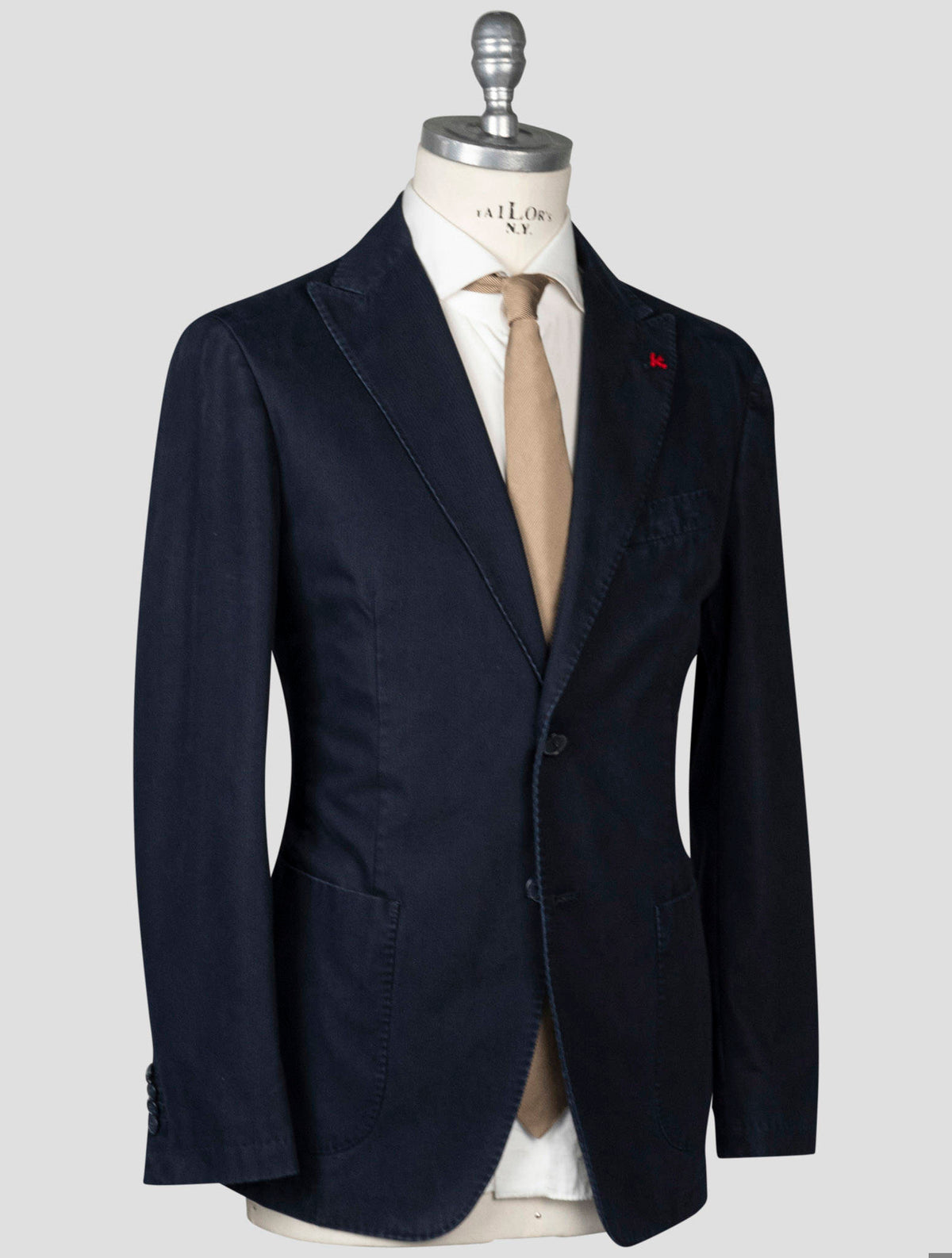 Isaia Isaia Blue Cotton Pa Suit Blue 001