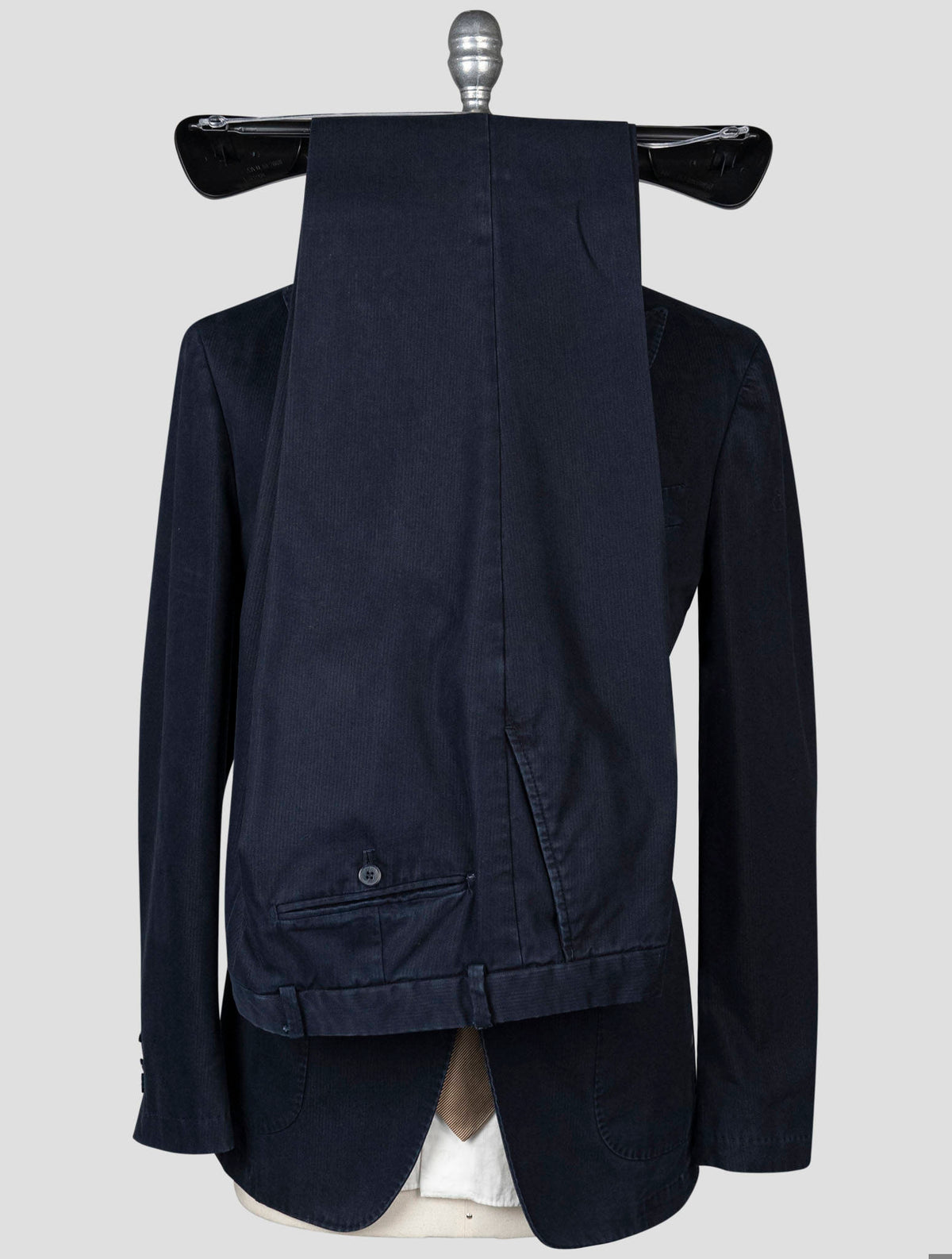Isaia Blue Cotton Pa Suit