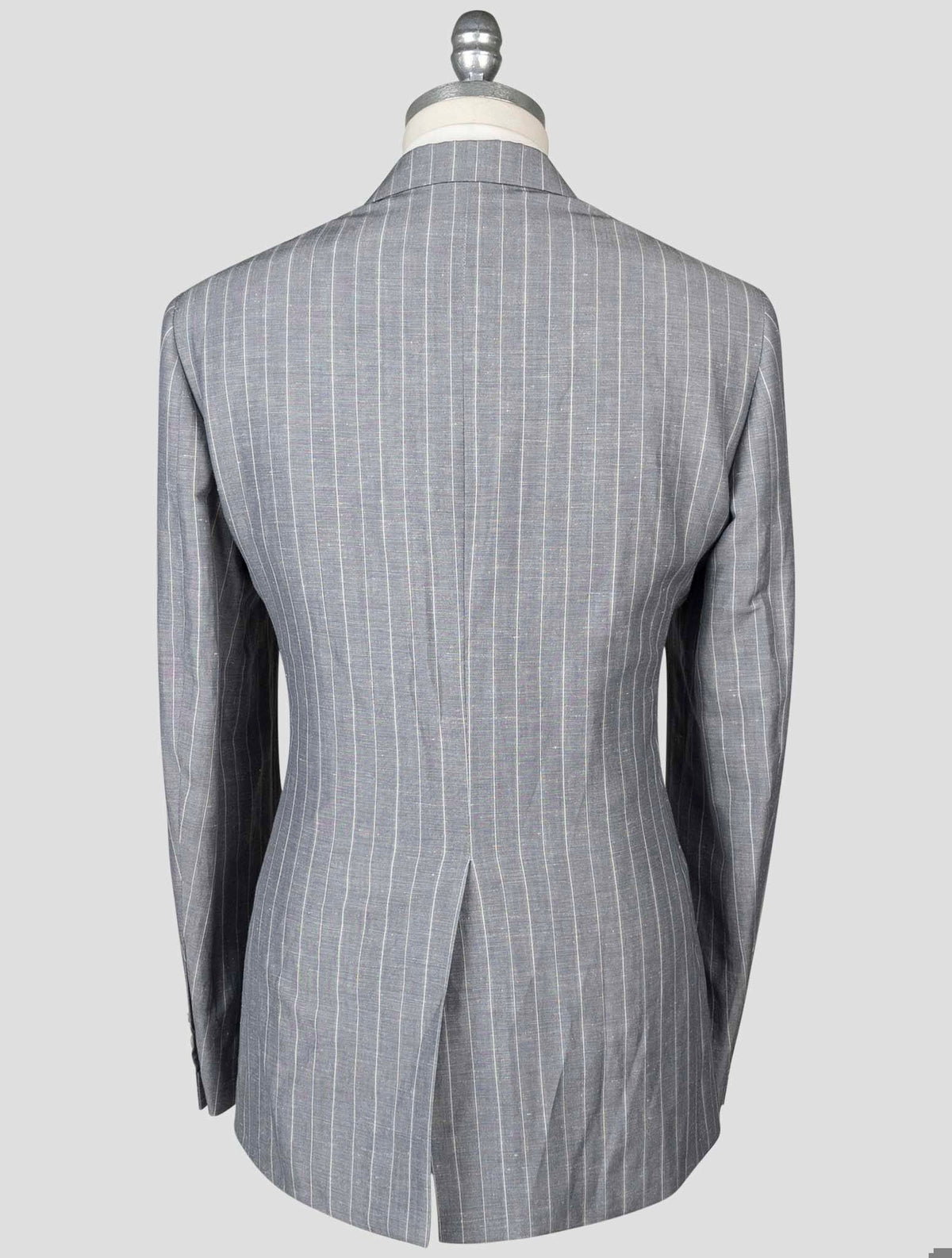 Isaia Gray Wool Linen Suit