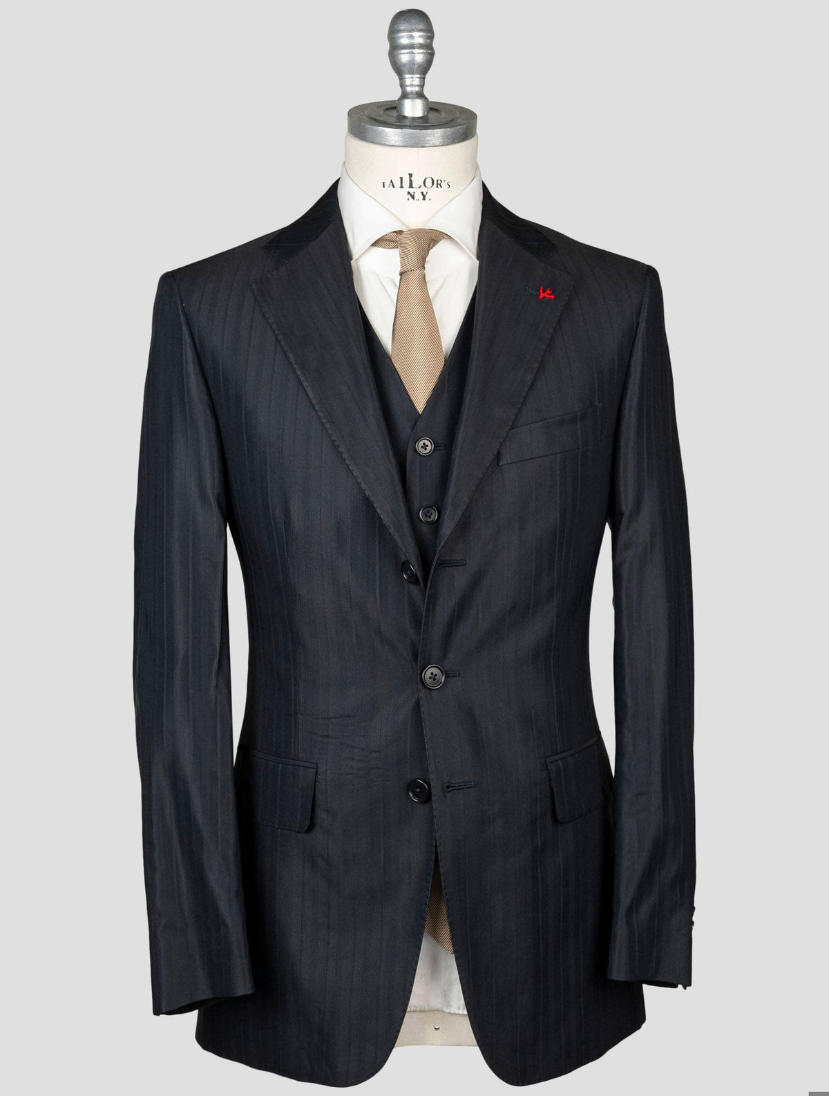 Isaia Isaia Blue Wool Viscose Suit Blue 000