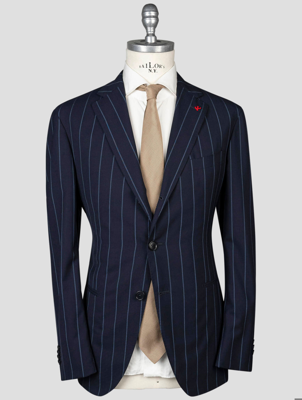 Isaia Isaia Blue Wool Silk Suit Blue 000