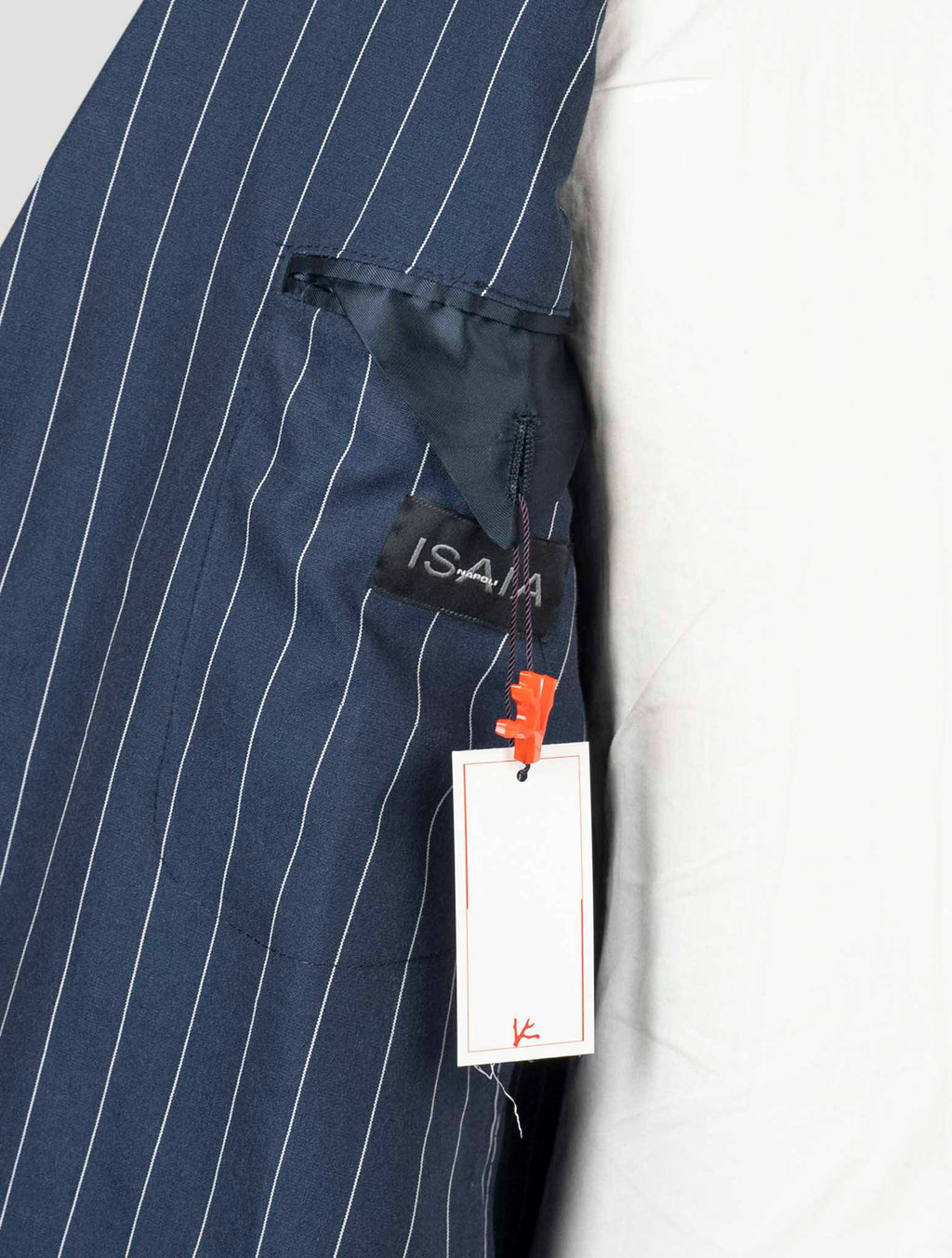 Isaia Blue Cotton Wool Suit