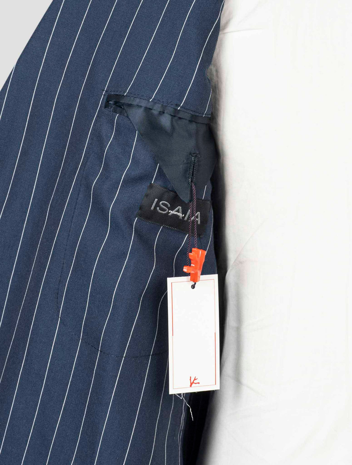 Isaia Blue Cotton Wool Suit