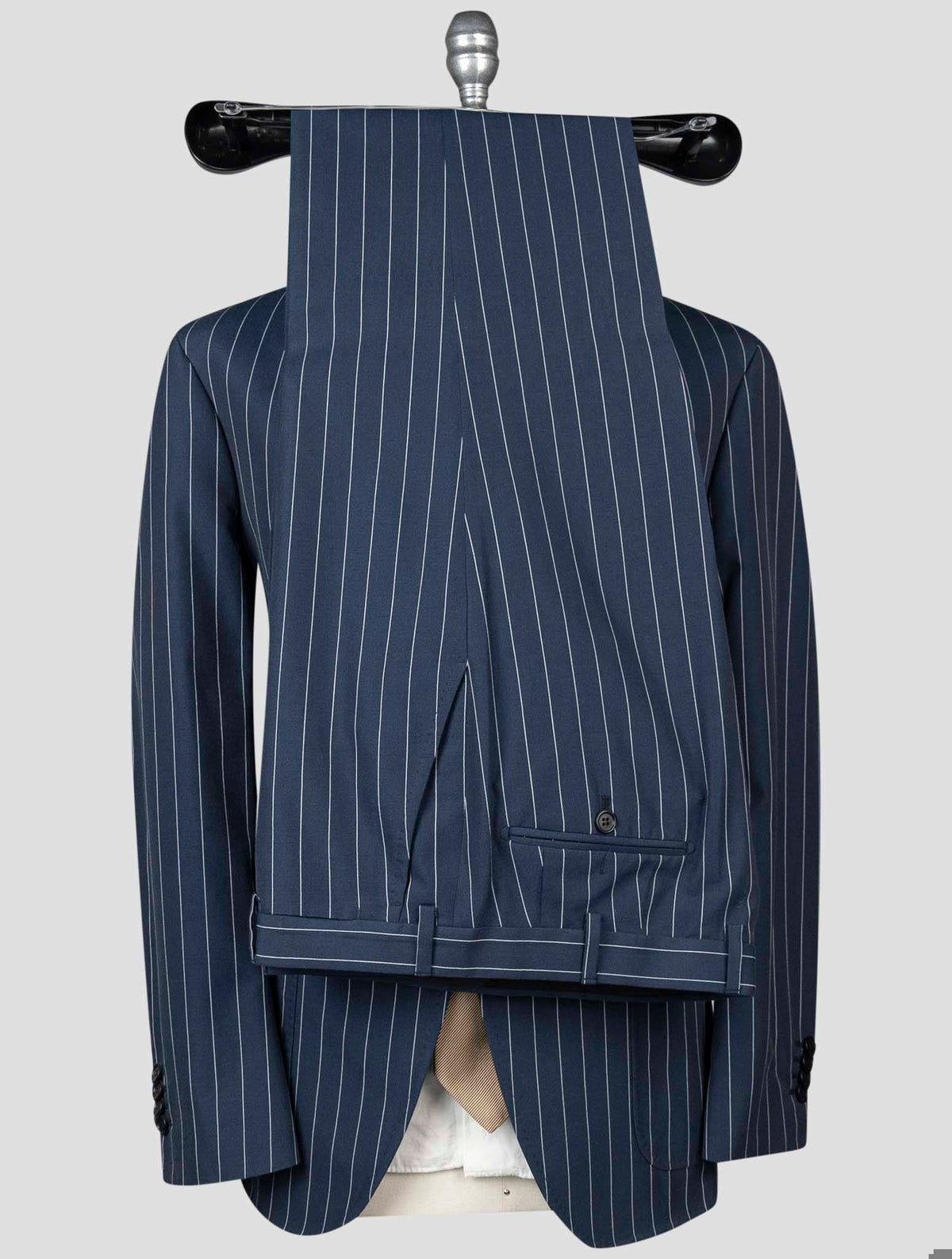 Isaia Blue Cotton Wool Suit