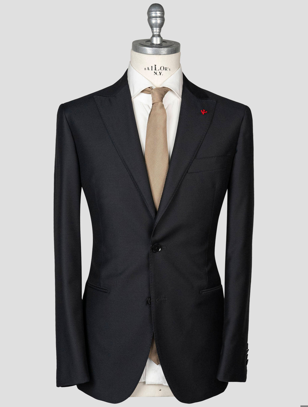 Isaia Isaia Black Wool 110's Suit Black