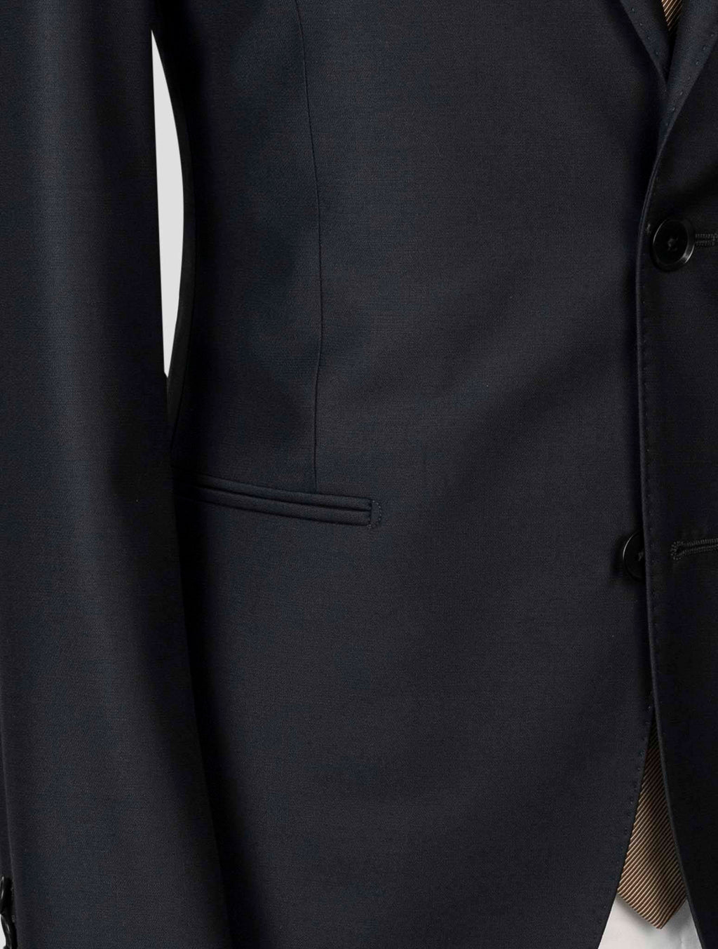 Isaia Black Wool 110's Suit