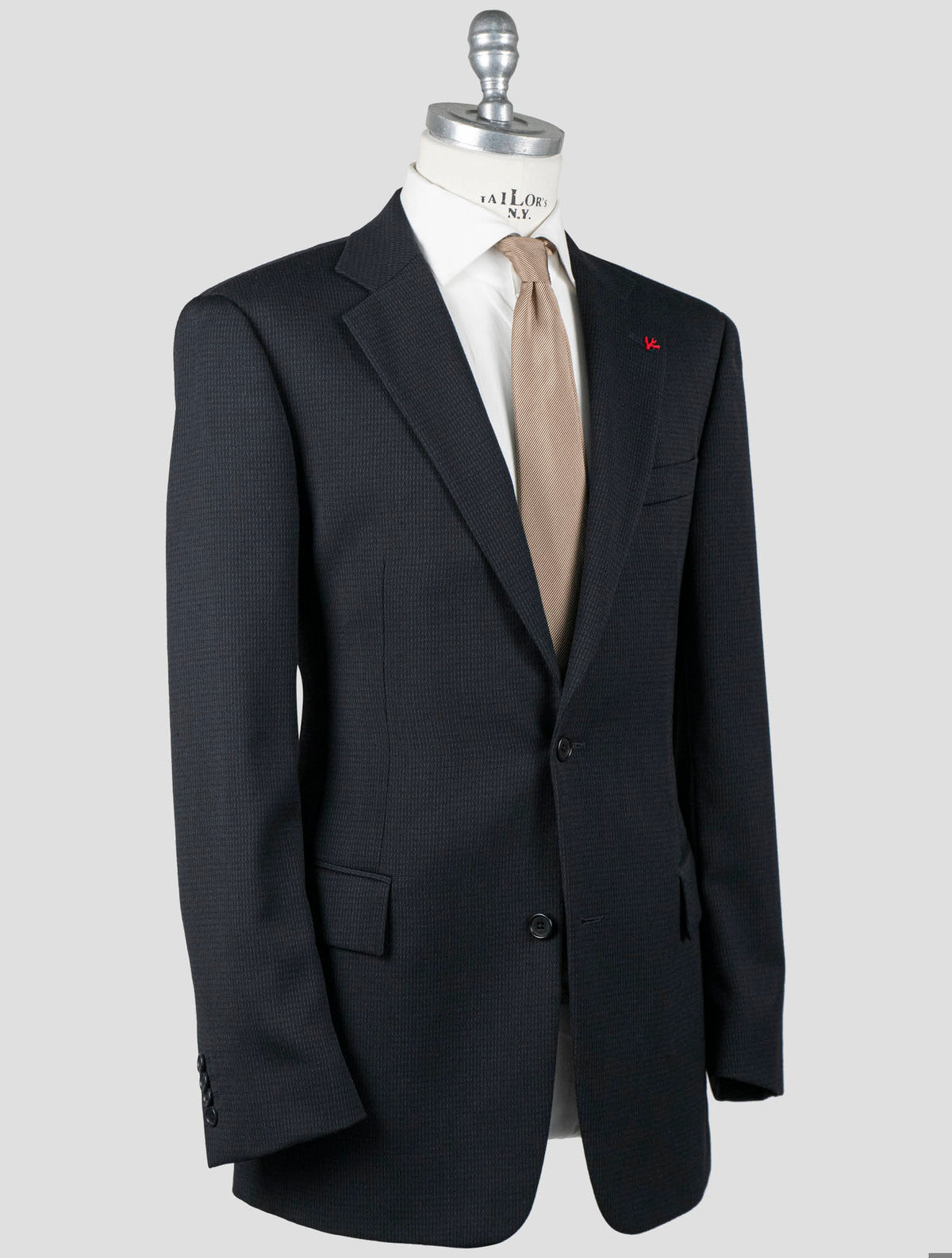 Isaia Isaia Blue Wool Suit Blue 001