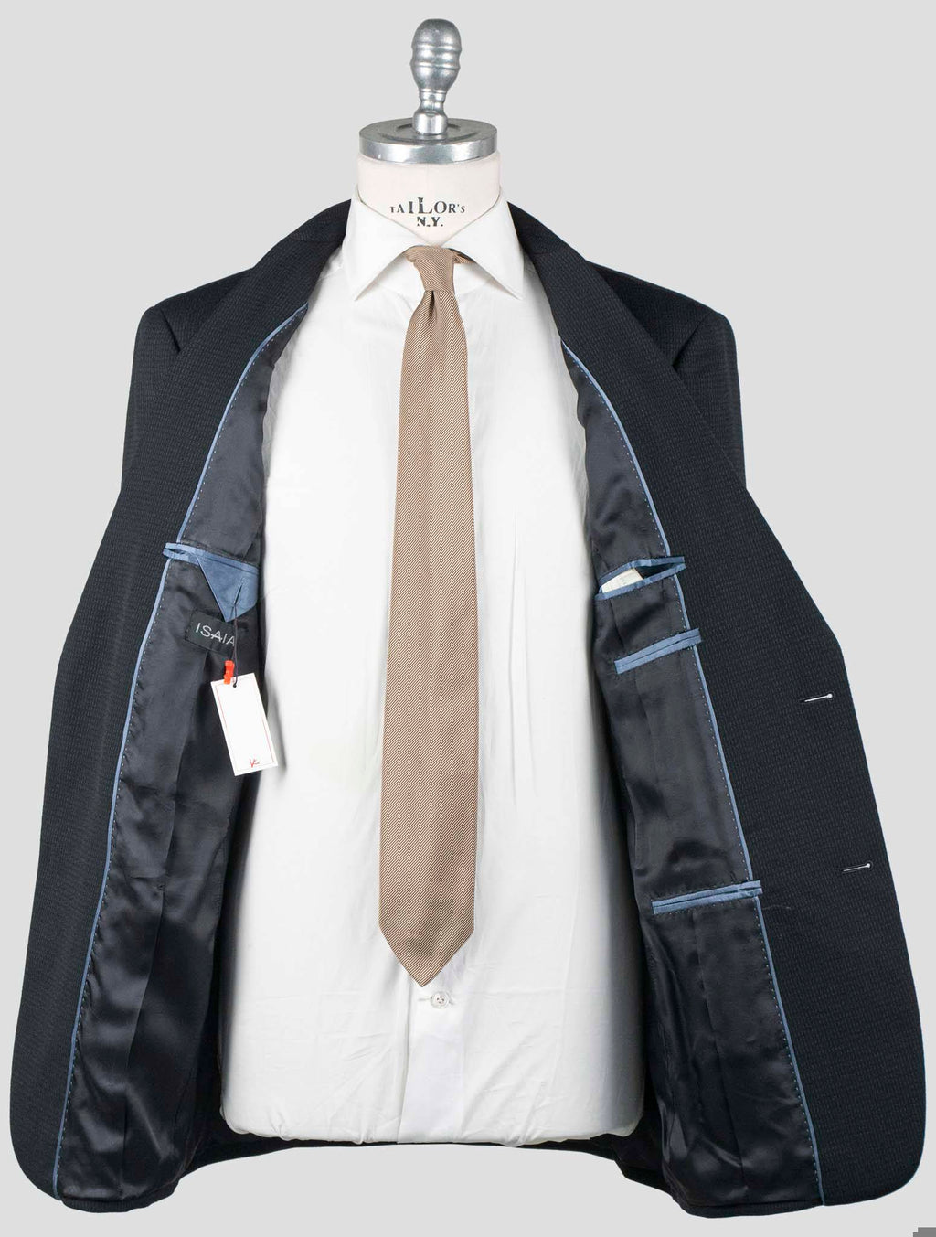 Isaia Blue Wool Suit