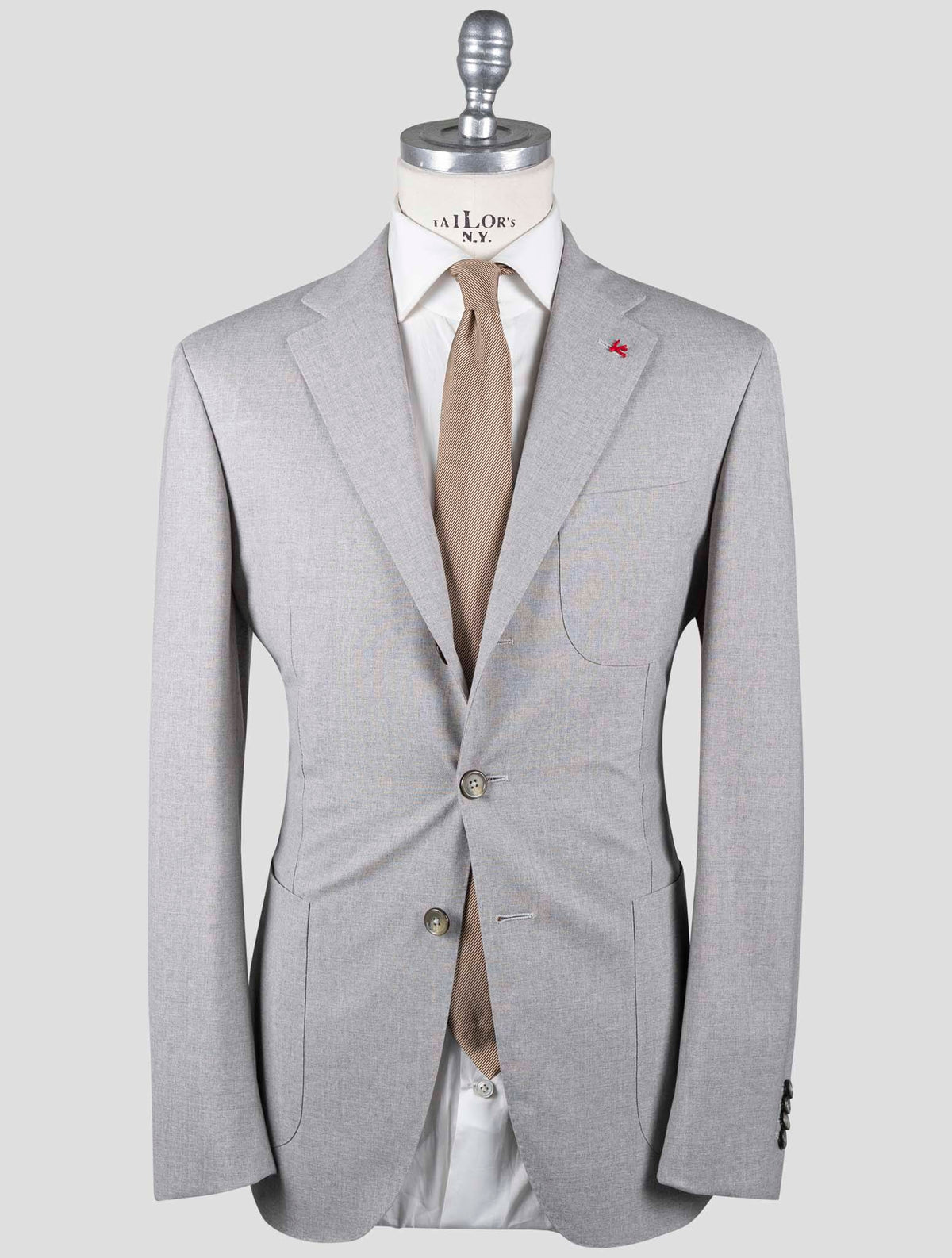 Isaia Gray Virgin Wool Suit