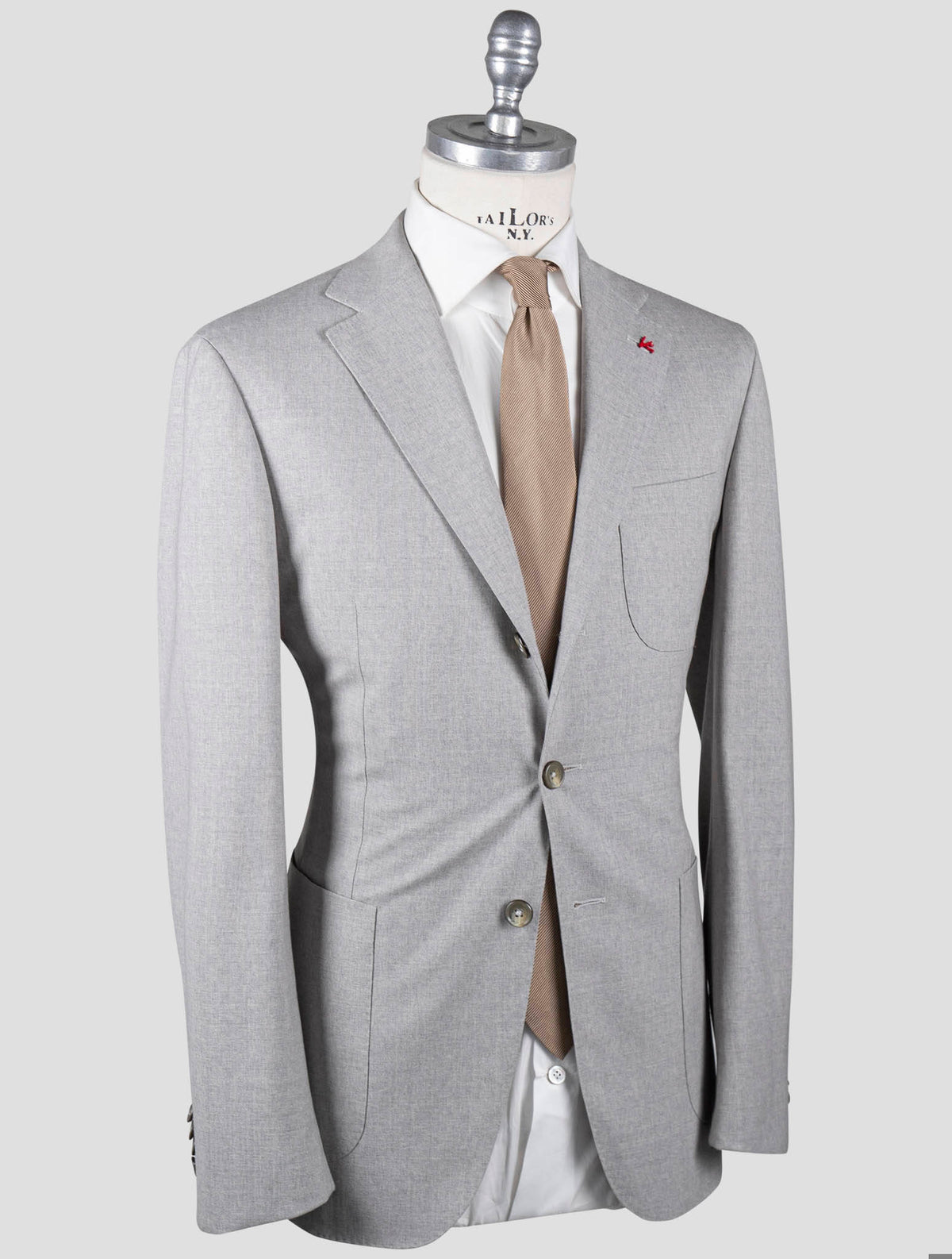 Isaia Isaia Gray Virgin Wool Suit Gray 001