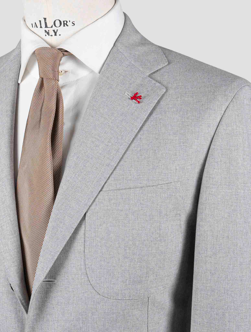 Isaia Gray Virgin Wool Suit