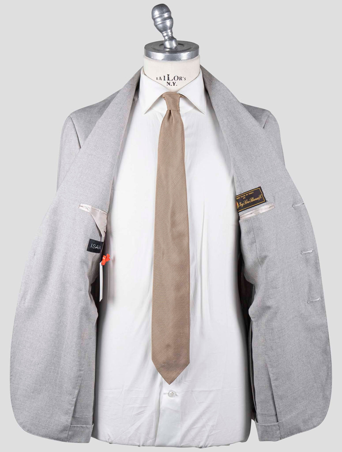Isaia Gray Virgin Wool Suit
