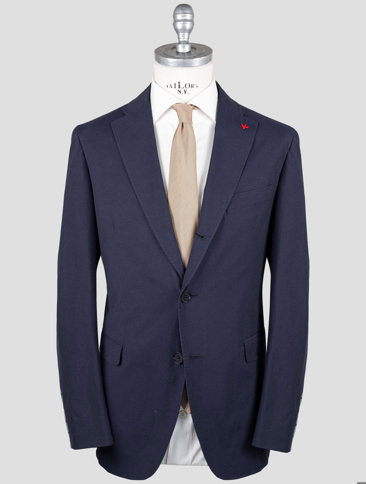 Isaia Isaia Blue Cotton Suit Blue 000