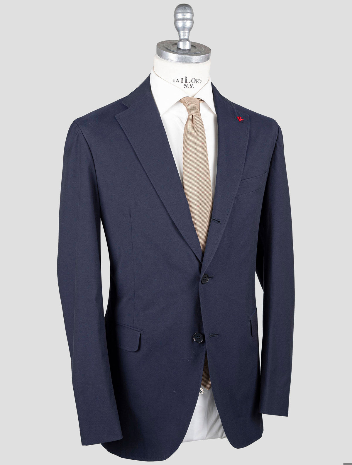 Isaia Isaia Blue Cotton Suit Blue 001
