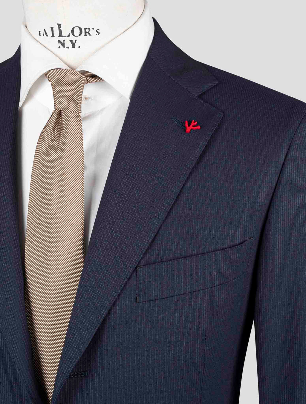 Isaia Blue Wool 130's Suit