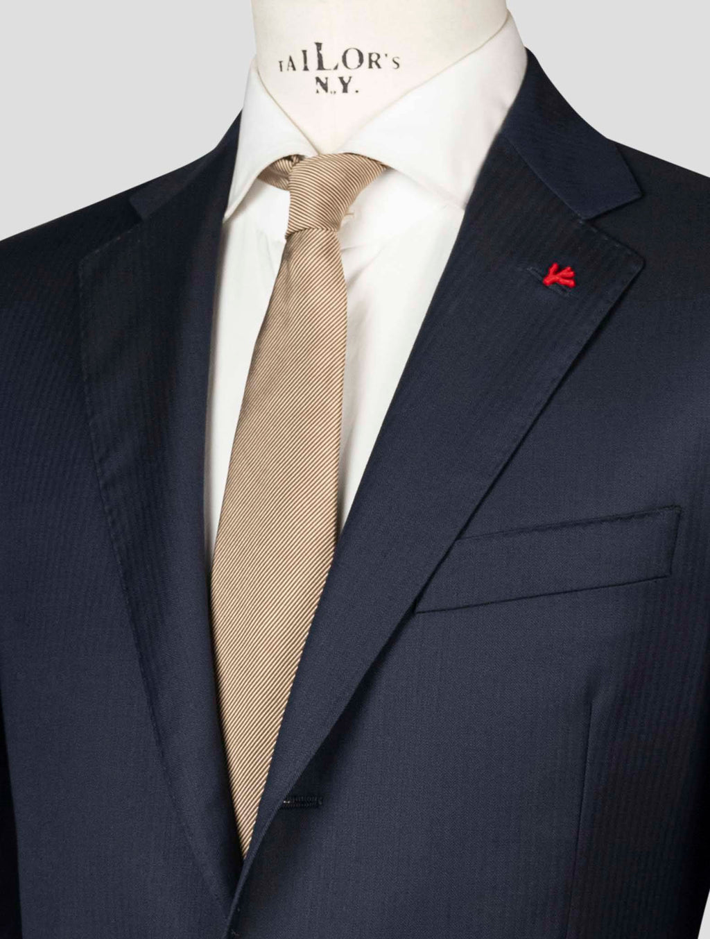 Isaia Blue Wool 130's Suit