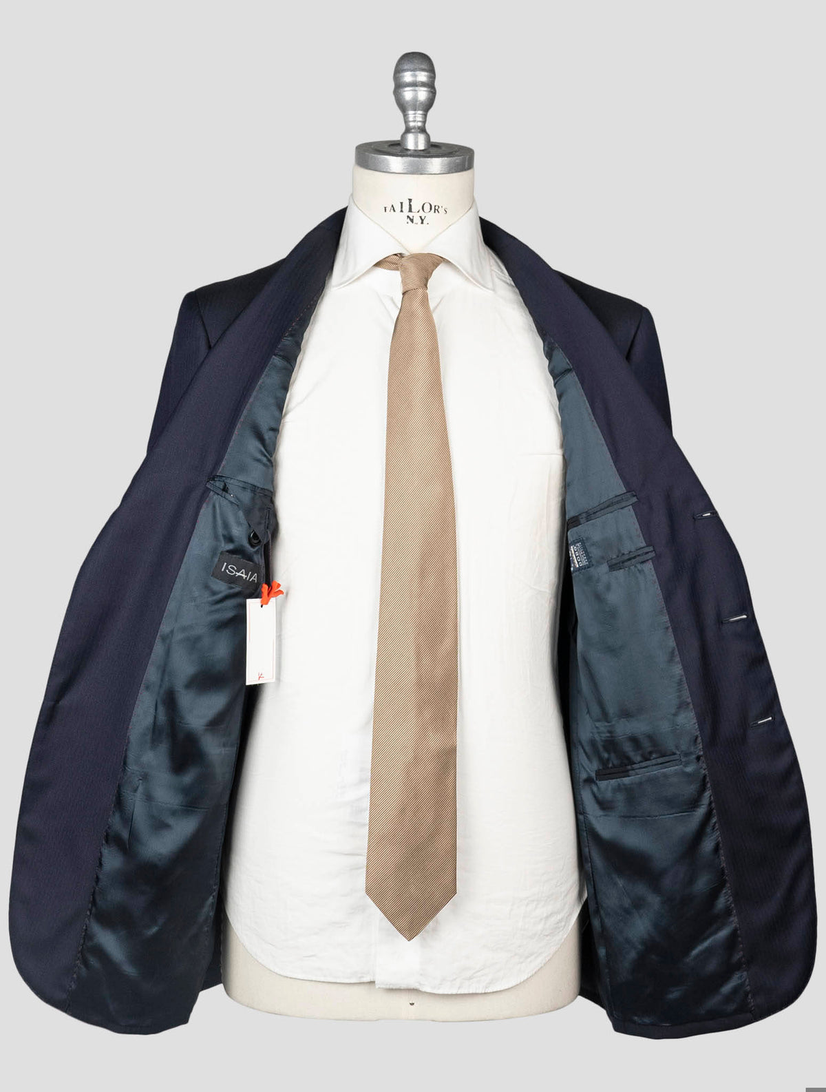 Isaia Blue Wool 130's Suit
