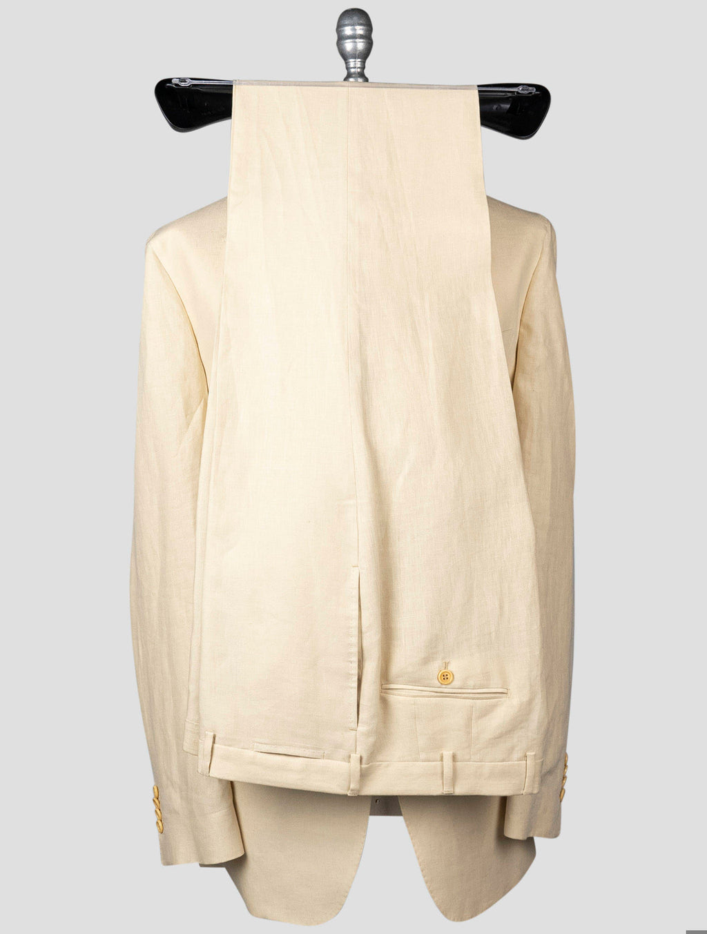 Isaia Beige Linen Suit