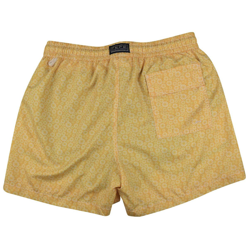 FeFè Napoli Fefè Yellow White Pl Swim Trunks Yellow/White 001