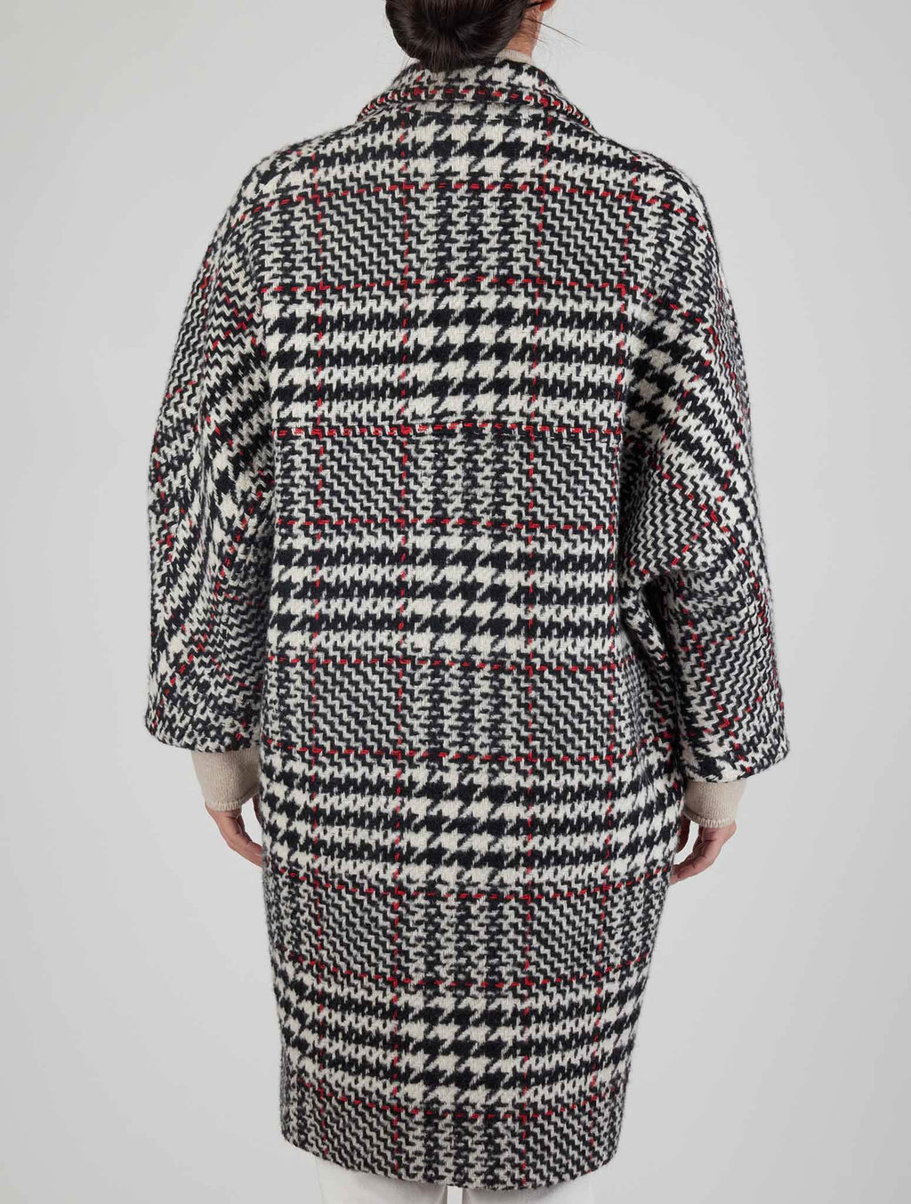 Kiton Multicolor Virgin Wool Cashmere Silk Overcoat