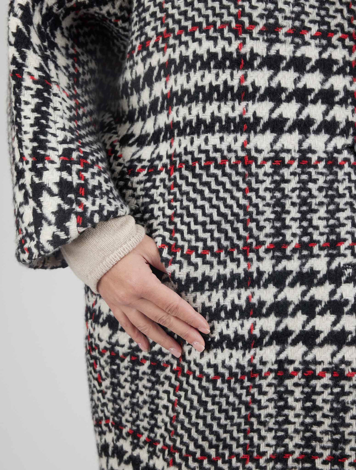 Kiton Multicolor Virgin Wool Cashmere Silk Overcoat