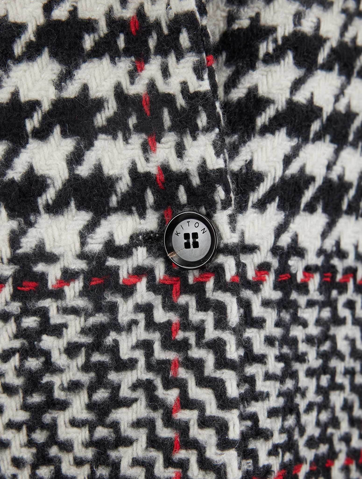 Kiton Multicolor Virgin Wool Cashmere Silk Overcoat