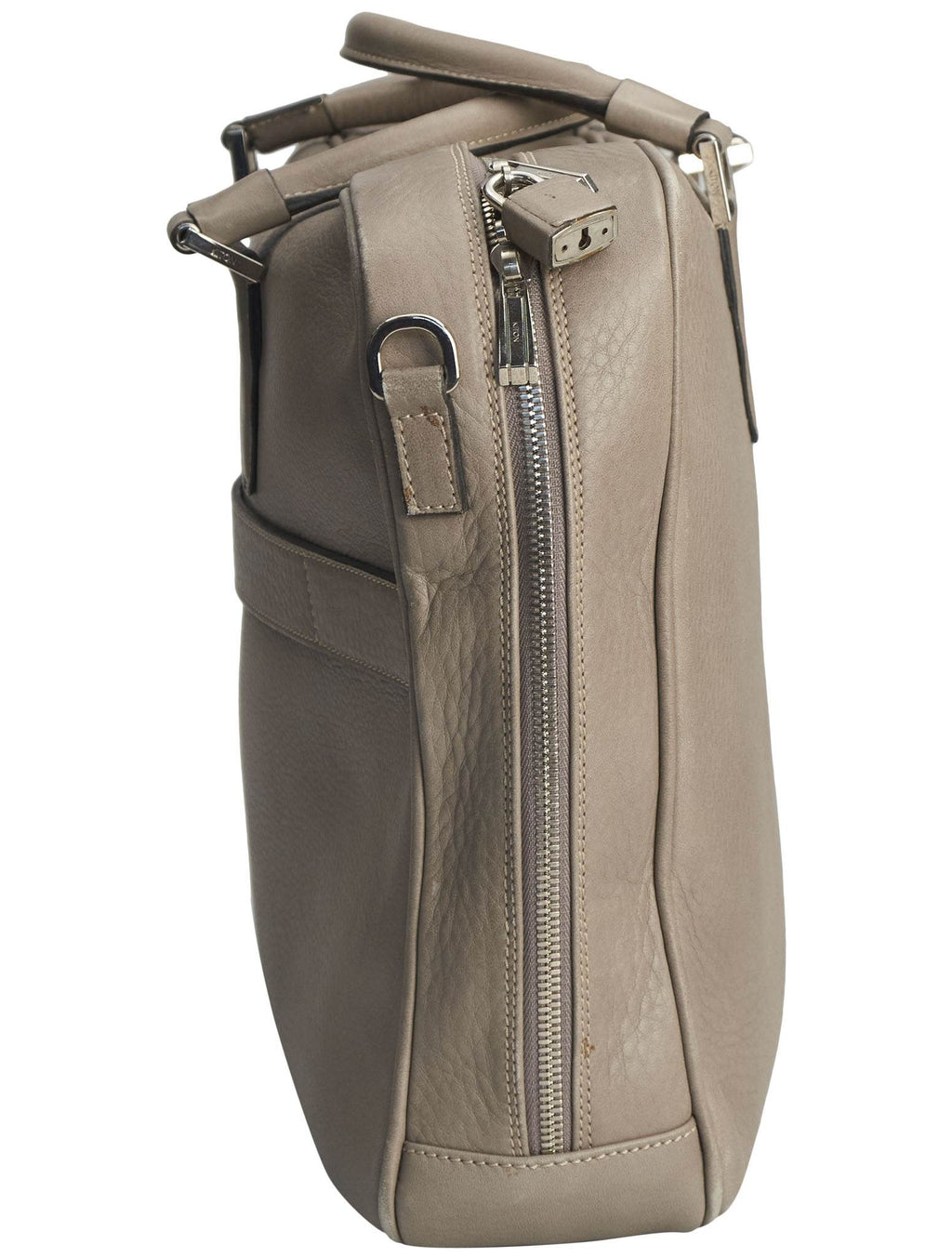Kiton Beige Leather Bag