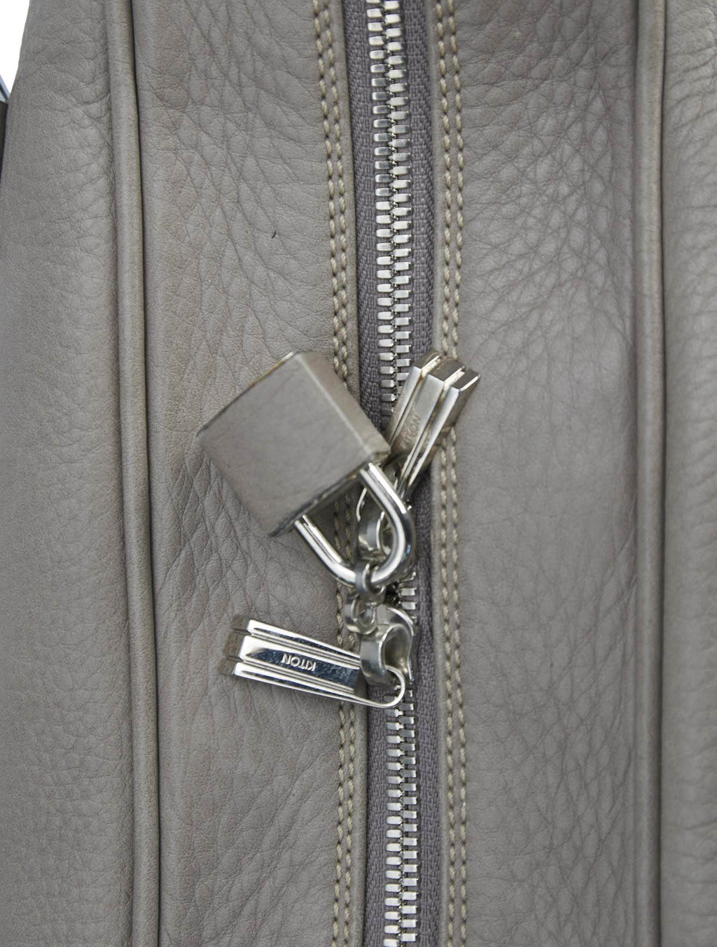 Kiton Beige Leather Bag
