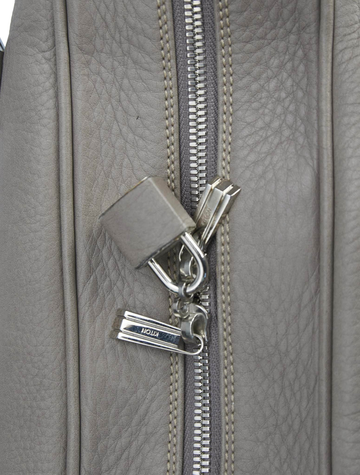 Kiton Beige Leather Bag