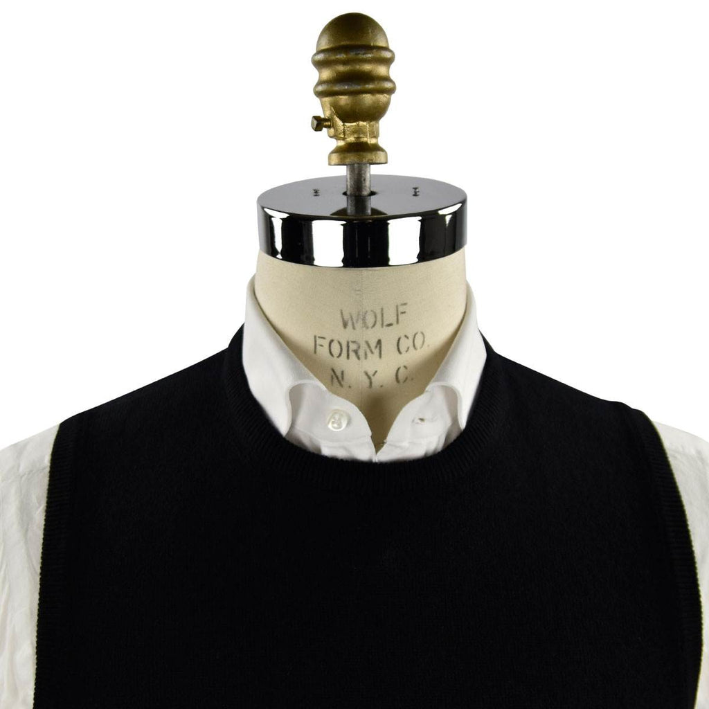 BARBA NAPOLI Black Cashmere Wool Viscose Sweater