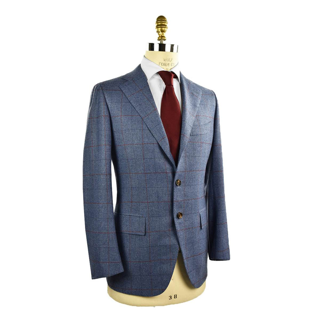 Cesare Attolini CESARE ATTOLINI Blue Wool Cashmere Blazer Blue 001