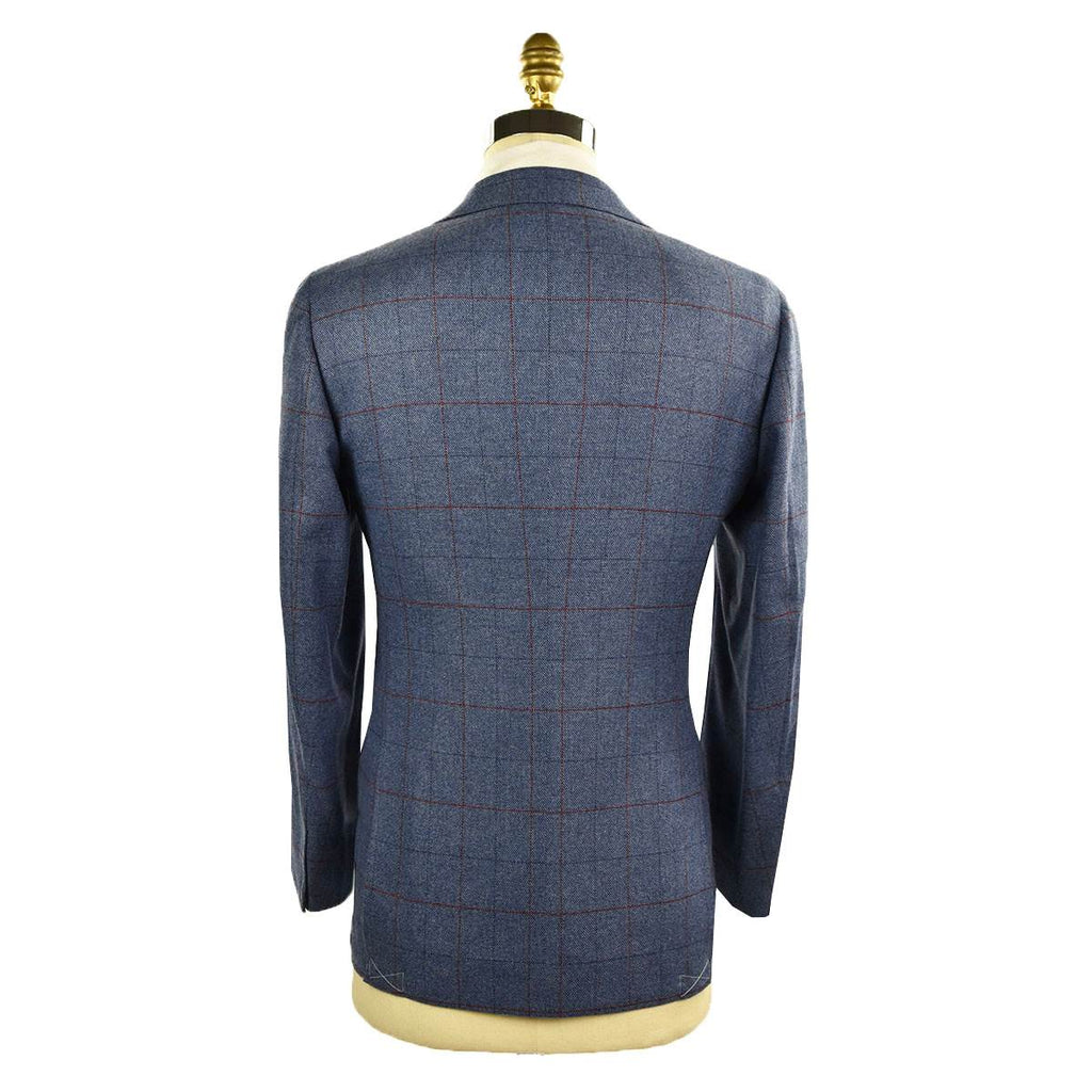 CESARE ATTOLINI Blue Wool Cashmere Blazer