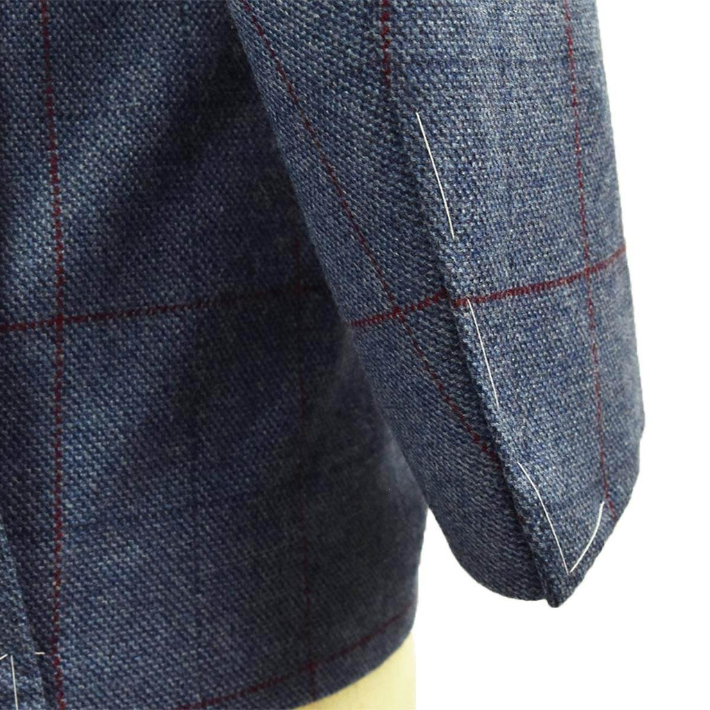 CESARE ATTOLINI Blue Wool Cashmere Blazer