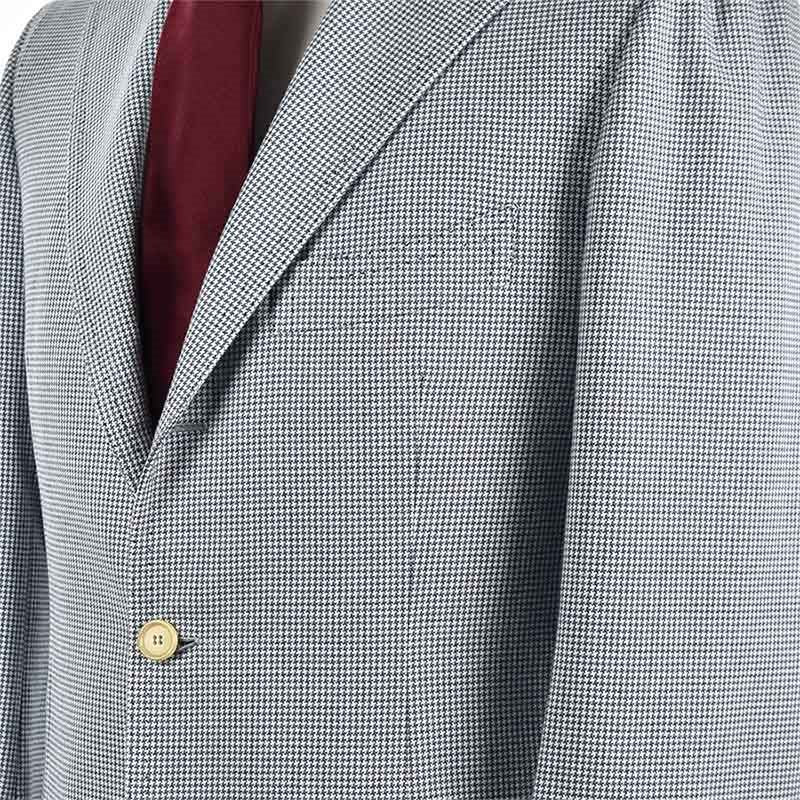 CESARE ATTOLINI Blue White Cotton Blazer