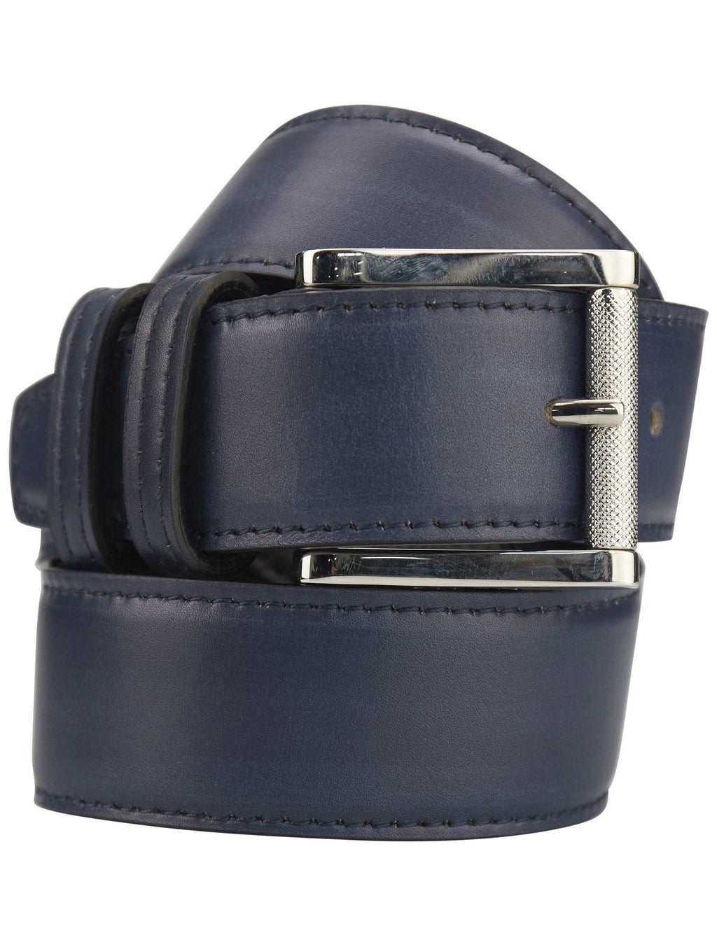 Kiton Blue Leather Belt