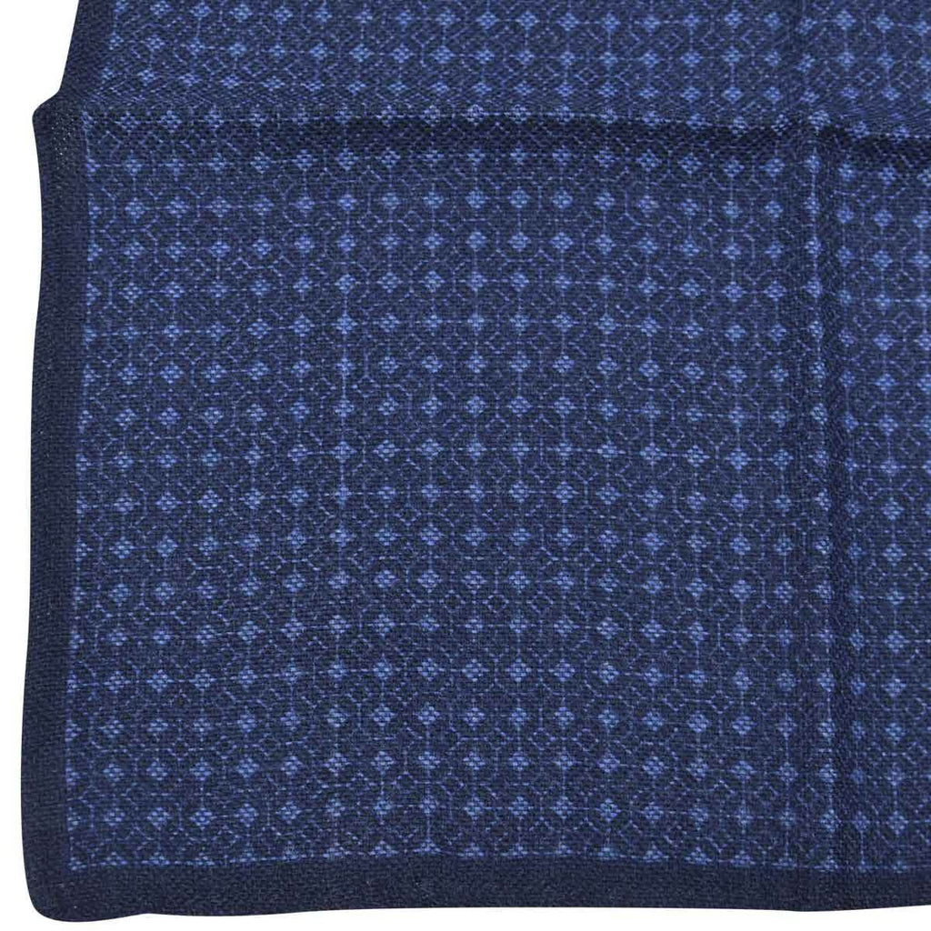 Luigi Borrelli LUIGI BORRELLI Blue Wool pocket square Blue 001
