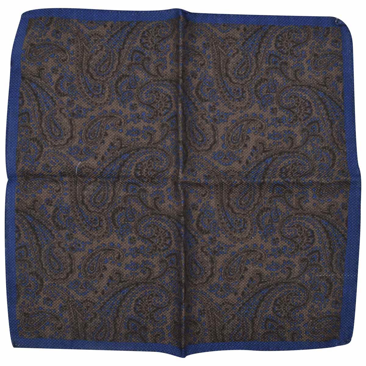 LUIGI BORRELLI Multicolor Wool Silk pocket square
