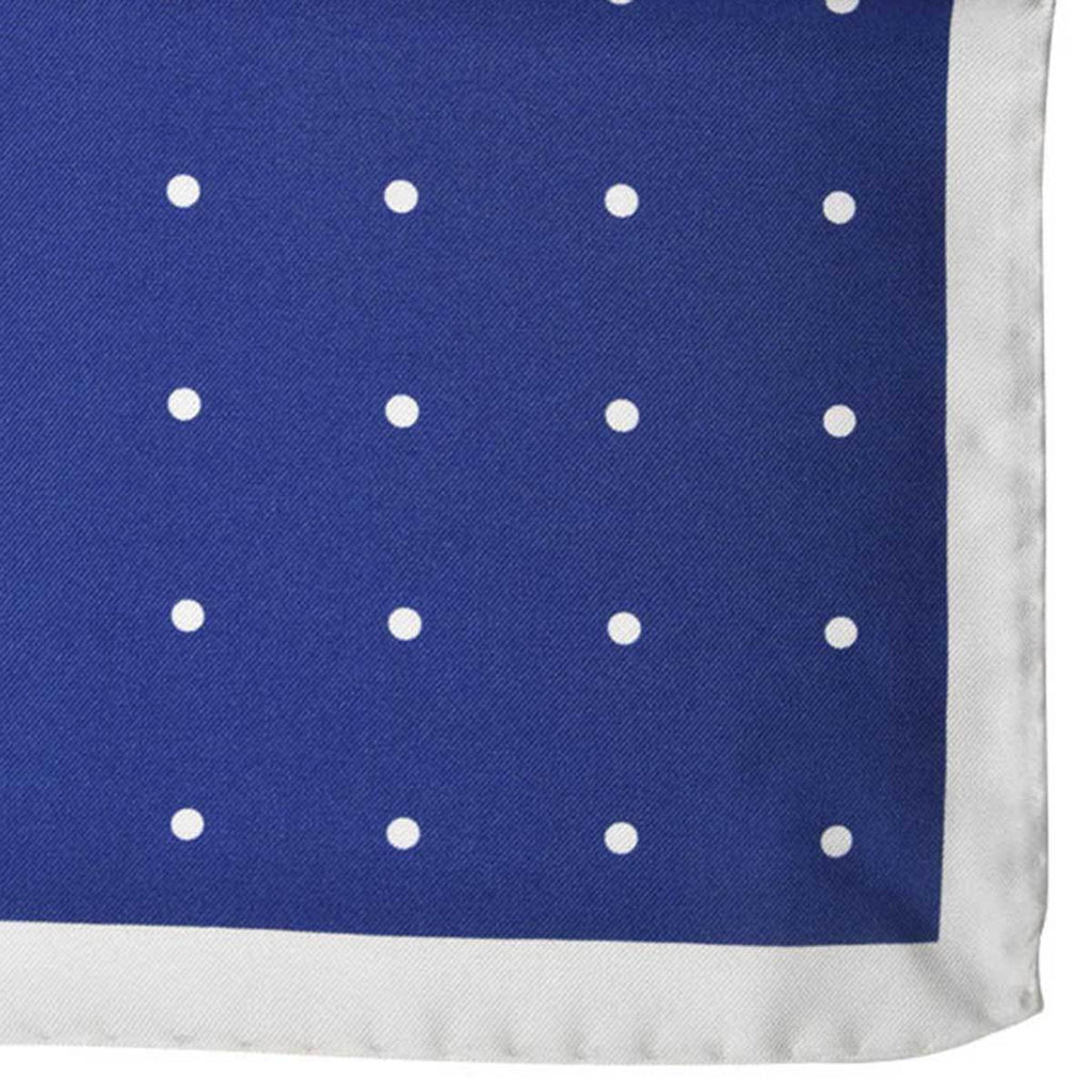 Luigi Borrelli LUIGI BORRELLI Blue White Silk pocket square Blue/White 001